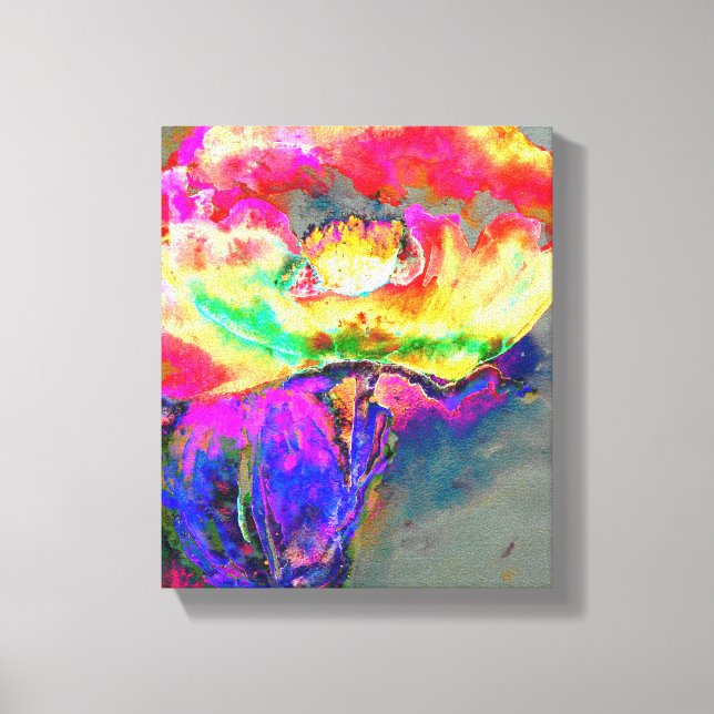 Yellow Poppy Leinwanddruck (Vorderseite)