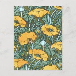 Yellow Poppy Postkarte