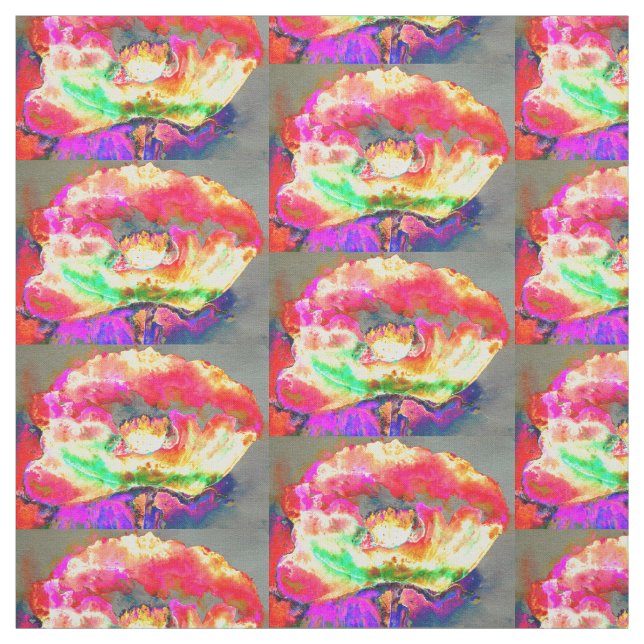 Yellow Poppy Stoff (Muster)