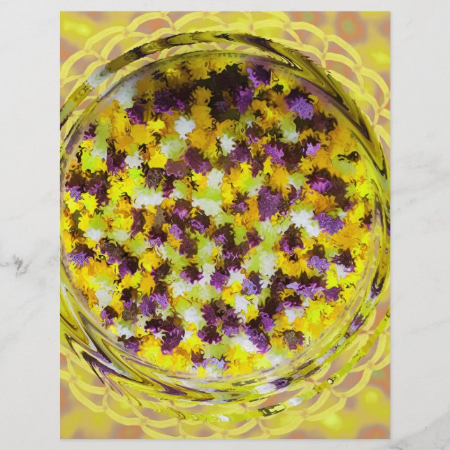 Yellow Potpourri Bulk Scrapbook Paper Pages Flyer (Vorne)