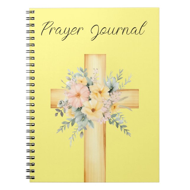 Yellow Prayer Journal-Notebook Notizblock (Vorderseite)
