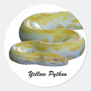 Yellow Python Stickers