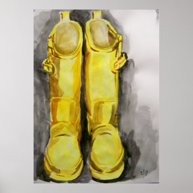 Yellow Rain Boots 4 Poster (Vorne)