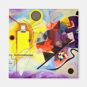 Yellow Red Blue von Vassily Kandinsky Magnet