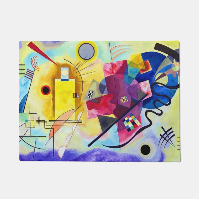 Yellow Red Blue Wassily Kandinsky Fußmatte (Vorderseite)