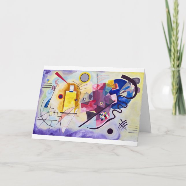 Yellow Red Blue, Wassily Kandinsky Karte (Vorderseite)
