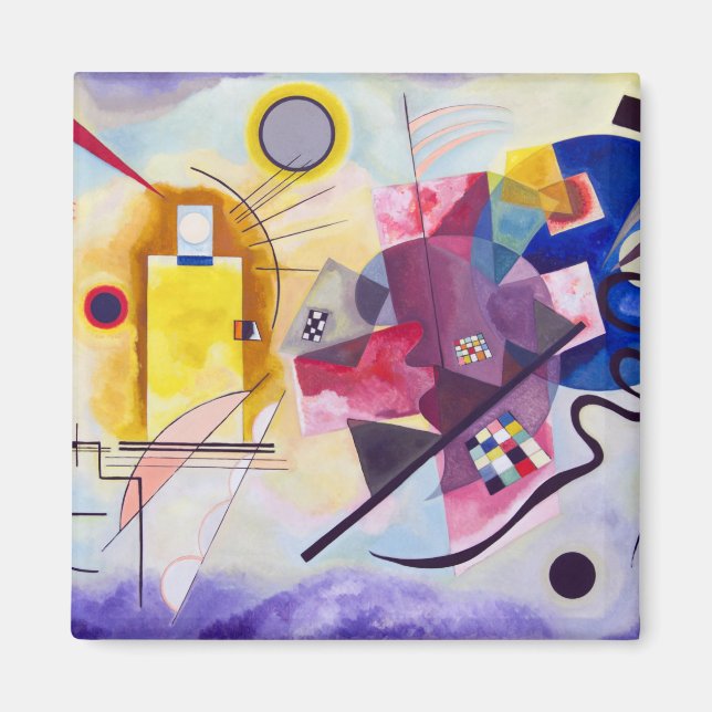 Yellow Red Blue, Wassily Kandinsky Magnet (Vorne)