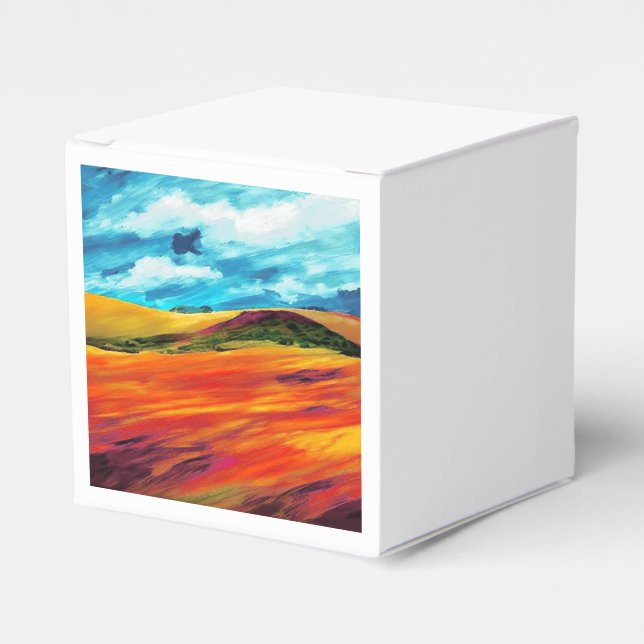 Yellow Red Hills Geschenkschachtel (Vorderseite)