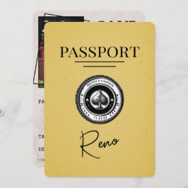 Yellow Reno Passport Save the Date