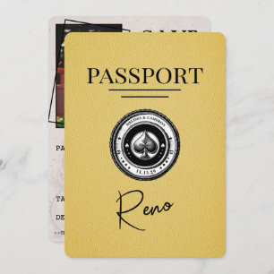 Yellow Reno Passport Save the Date