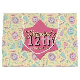 Yellow Retro Gaming Virtual Pate Geburtstag Große Geschenktüte