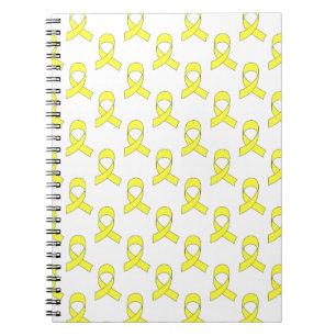 Yellow Ribbon Muster Notizblock