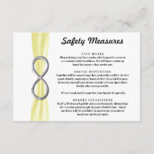 Yellow Ribbon Silver Unendlichkeit Sicherheitsmaßn