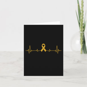 Yellow Ribbon Suizidprävention Awareness Karte