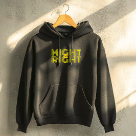 Yellow right typography inspirational quote hoodie