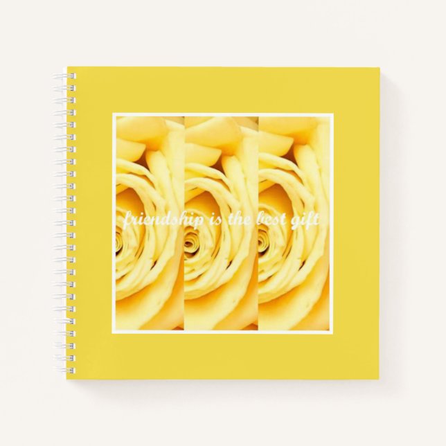 Yellow Rose Collection Notebook von Ahsek Novel Notizbuch (Vorderseite)