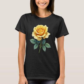 Yellow Rose Flower Gardening Gardener T-Shirt