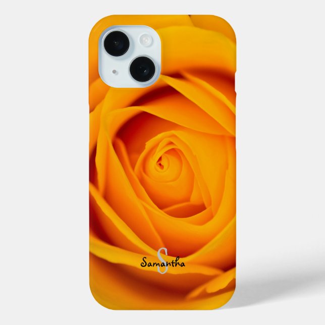 Yellow Rose flower Phone case (Rückseite)