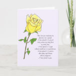 Yellow Rose Friend Geburtstagskarte Karte<br><div class="desc">Hübsche Freunde Geburtstagskarte mit einer gelben Rose,  das Symbol der Freundschaft. Diese Karte ist mit Ihrer personalisierten Nachricht anpassbar.</div>