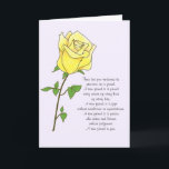 Yellow Rose Friend Geburtstagskarte Karte<br><div class="desc">Hübsche Freunde Geburtstagskarte mit einer gelben Rose,  das Symbol der Freundschaft. Diese Karte ist mit Ihrer personalisierten Nachricht anpassbar.</div>