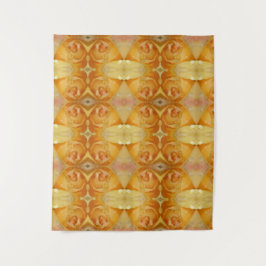 Yellow Rose Ikat Wandteppich