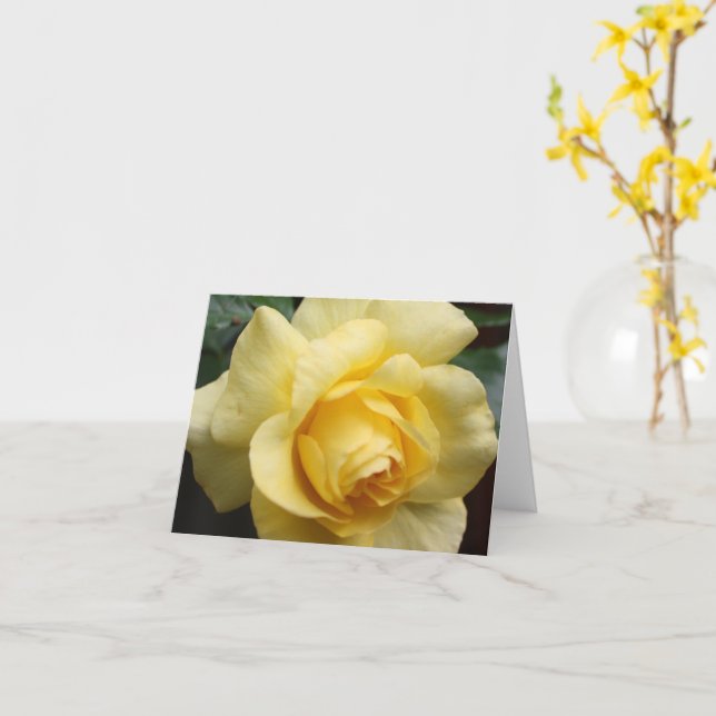 Yellow Rose Inspiration Card Karte (Gelbe Blume)