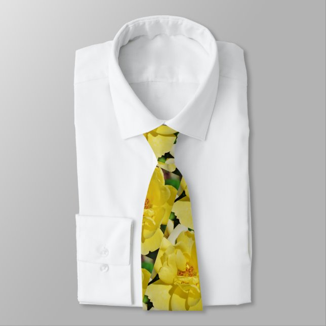 Yellow Rose Neck Tie Krawatte (Gebunden)