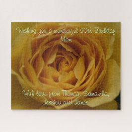 Yellow Rose Personalizable-Puzzle Puzzle