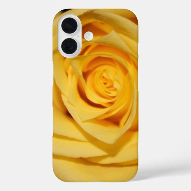 Yellow Rose Petal iPhone Case (Rückseite)