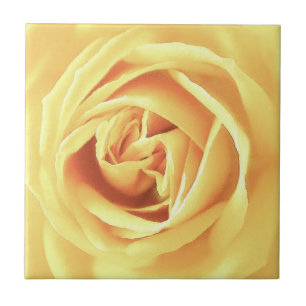 Yellow Rose Print Fliese