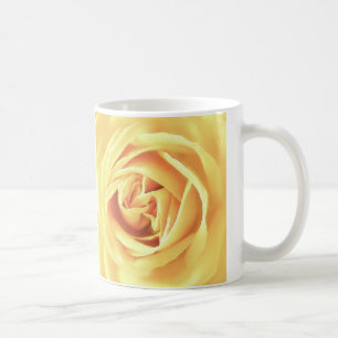 Yellow Rose Print Kaffeetasse