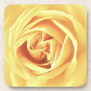Yellow Rose Print Untersetzer
