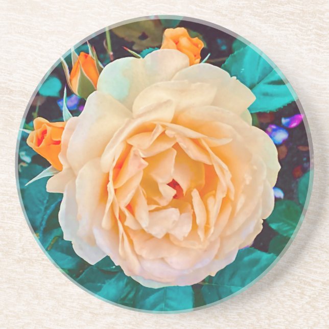 Yellow Rose Sandstone Untersetzer (Vorne)
