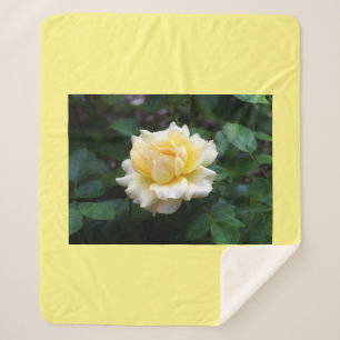 Yellow Rose Sherpa Blanket Sherpadecke