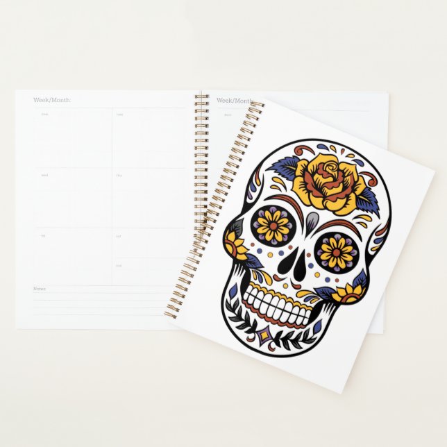 Yellow Rose Sugar Skull Planer (Anzeige)