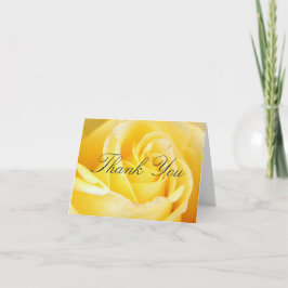 Yellow Rose Thank You Cards Dankeskarte
