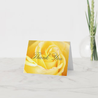 Yellow Rose Thank You Cards Dankeskarte