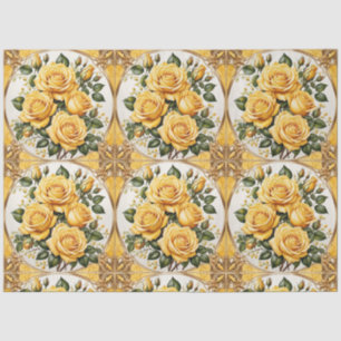 Yellow Rose Trendy Beautiful Collection Seidenpapier
