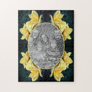 Yellow Rose Trias Rahmen kreieren Ihr eigenes Foto Puzzle