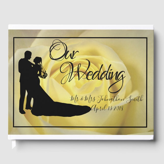 Yellow Rose Wedding Gästebuch (Vorderseite)