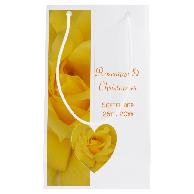 Yellow Rose Wedding Kleine Geschenktüte (Vorderseite)