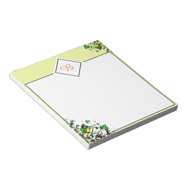 Yellow Roses Notepad Notizblock (angewinkelt)