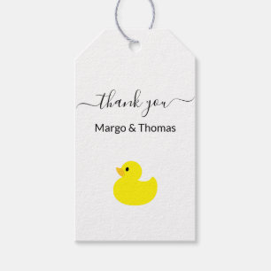 Yellow Rubber Duck Vielen Dank für Ihre Geschenke  Geschenkanhänger