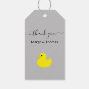 Yellow Rubber Duck Vielen Dank für Ihre Geschenke Geschenkanhänger