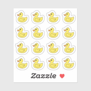Yellow Rubber Ducks Bath Time Planer Kalender Aufkleber
