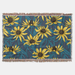 Yellow Rudbekia auf der Marine Decke