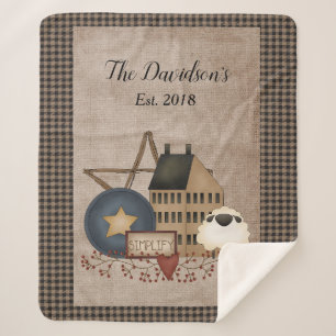 Yellow Saltbox House - Vereinfachtes primitives La Sherpadecke