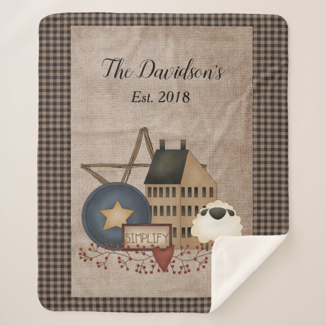 Yellow Saltbox House - Vereinfachtes primitives La Sherpadecke (Vorderseite)