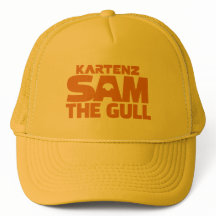 Yellow Sam the Gull Trucker Hat von Wighar