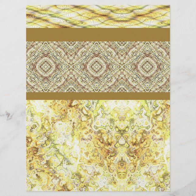 Yellow Sampler Bulk Scrapbook Paper Pages Flyer (Vorne)